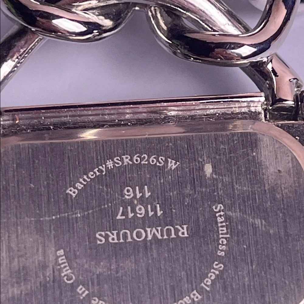 Rumors Silver Metallic Chain Watch